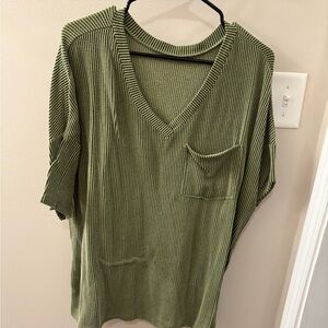 Green shirt